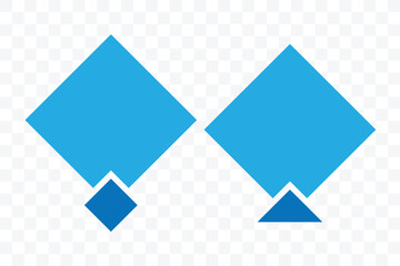 Kite icon vector illustration. kite vector icon. Vector illustration