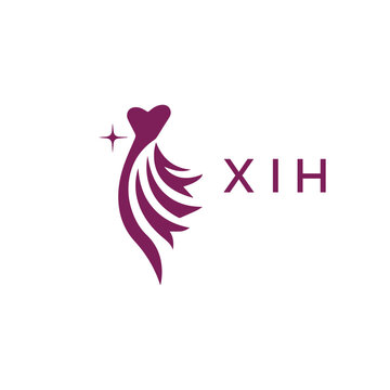 XIH Creative Unique Modern Letter Logo Design. 