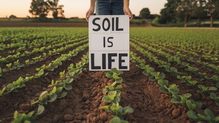 Celebrating World Soil Day by Planting and Digging Soil Outdoors