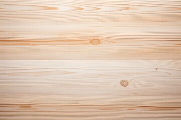 Fototapeta premium Light-colored wooden surface with natural grain patterns and visible knots.
