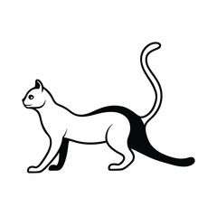Fototapeta premium cat face silhouette vector icon minimal cute 134