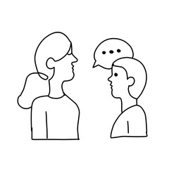 Doodle icon ilustration of counseling