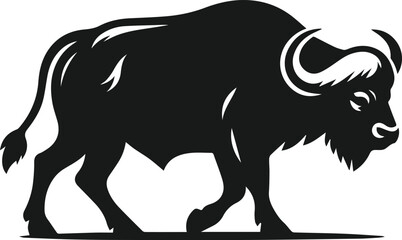 Buffalo silhouette vector