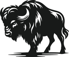 Buffalo silhouette vector
