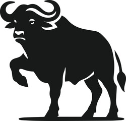 Buffalo silhouette vector
