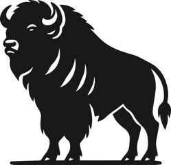 Buffalo silhouette vector