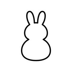 Minimalist Easter Bunny
