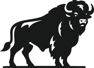 Buffalo silhouette vector