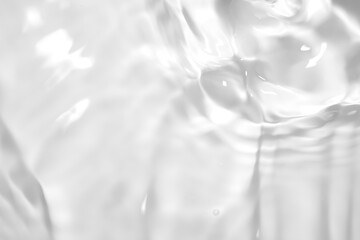 The water surface is white and transparent.