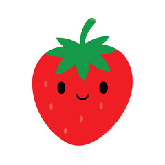 Cute Cartoon Strawberry Illustration