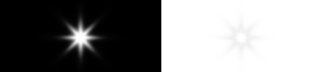 PNG 16-bit white sparkle flash with beam glow and magic starlight, galaxy twinkle in fantasy night background, PNG explosion and shimmer for transparent space celebration light design.