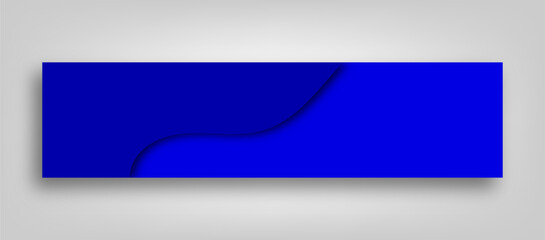 Abstract blue linkedin banner design