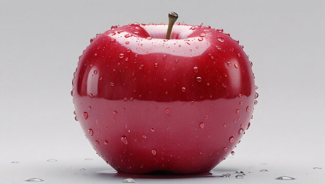 Delicious-Looking Red Apples, Minimalism, Poster Photo Taken In A Studio