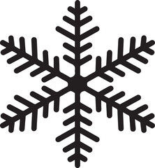 Snowflakes icons set. Vector drawing. Isolated object on a white background. Isolate.