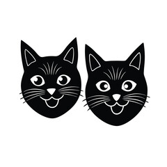 Dynamic Cat Motion Silhouette Vector Illustration