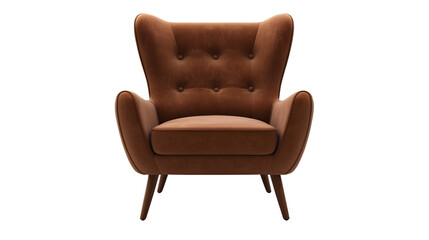 Fototapeta premium Modern Armchair Isolated on White Background � Sleek and Stylish Furniture Design