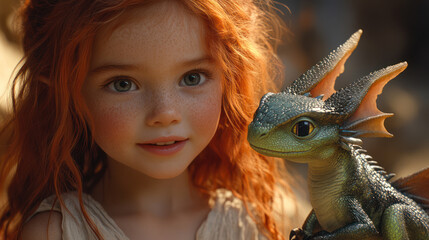 Girl Dragon Portrait