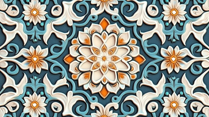 Floral Ceramic Pattern Design