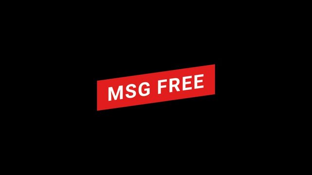 MSG free Red Banner Animation