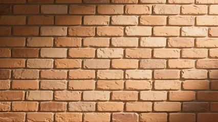 Obraz premium High-resolution background featuring a clean, neatly arranged brick wall with realistic texture and warm