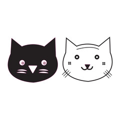 cat design silhouette