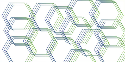 Clean minimalistic, and futuristic abstract background with overlapping hexagonal shapes. vector grid tile and mosaic structure simple style hexagonal graphic concept. Futuristic surface design. 