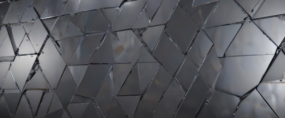 Smooth, polished metal backdrop with sharp, intersecting lines and geometric shapes , grey, shapes