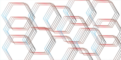 Clean minimalistic, and futuristic abstract background with overlapping hexagonal shapes. vector grid tile and mosaic structure simple style hexagonal graphic concept. Futuristic surface design. 