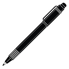 Isolated Black Vector writer using elements mechanical pencil With White Background