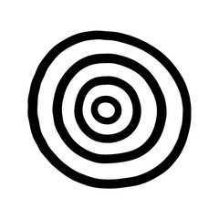 black and white target