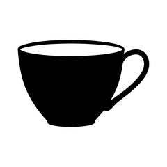 Empty White Ceramic Coffee Mug Isolated on Clean Background