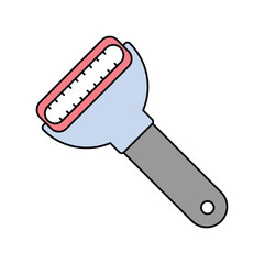 peeler lineal color line icon with white background vector stock illustration
