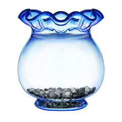 Gravel in a Glass Fish Bowl