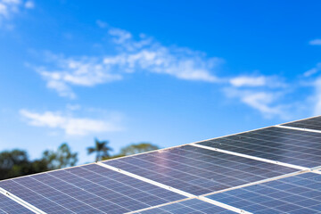 Solar panels with visible dirt and dust mounted on a rooftop. Represents the importance of maintenance for sustainable and efficient renewable energy usage.