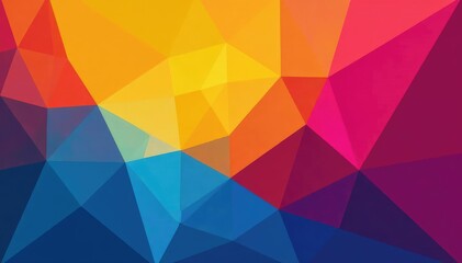 Geometric abstract shapes, bold colors, modern style, clean, design element