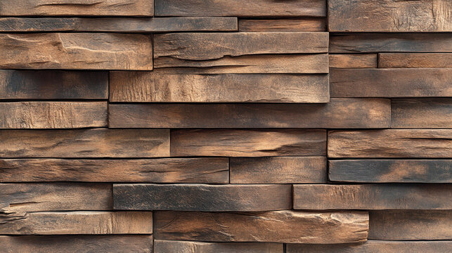 Natural stone wall texture with irregular cut blocks in earthy tones &ndash; architectural and decorative background