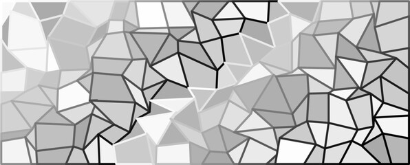 Polygonal Harmony and Contrast, Geometric harmony in motion, using monochrome tones and perspective