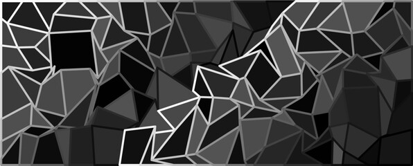 Irregular Polygon Art, A minimalist polygonal design with a futuristic aesthetic