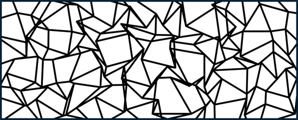 Dynamic Polygonal Composition, A visually striking geometric pattern with a mesh-like appearance