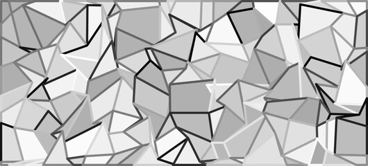 Abstract Geometric Pattern, An abstract geometric pattern featuring black lines and grey shapes