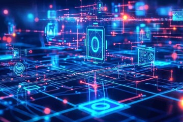 Fototapeta premium Future Trends in Integrated Digital Health Ecosystems