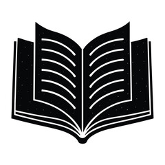 Isolated Black Vector Editor using elements double spaced pages With White Background