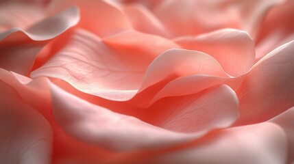 Delicate rose petals in soft peachy hues