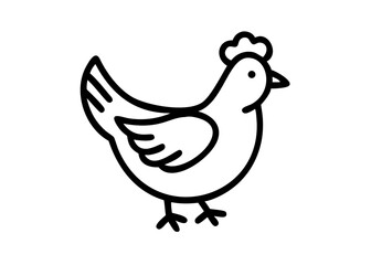 Fototapeta premium This coloring page features a cheerful cartoon rooster, perfect for children's activities.
