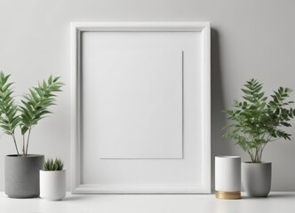 Stylish photo frame collage mockup on white background,  picture frame,  room decor,  design