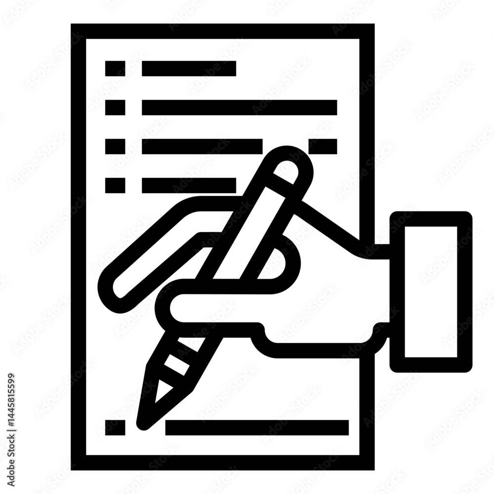Poster fill in the document vector icon