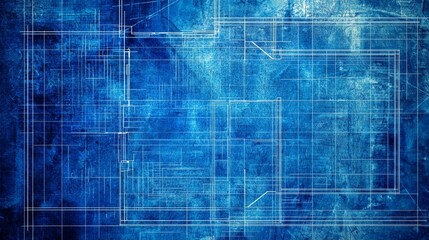 Obraz premium Detailed architectural blueprint showcasing a comprehensive floor plan.