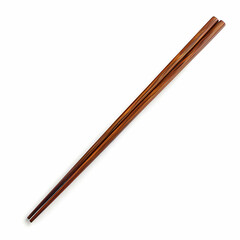 Elegant Wooden Chopsticks Isolated on White Background for Dining