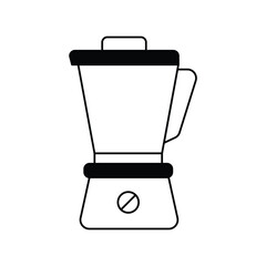 blender glyph outline icon with white background vector stock illustration