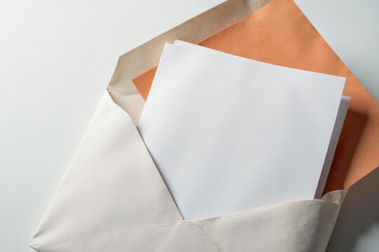 Sealed envelope, confidential document on white , cyber security, discretion